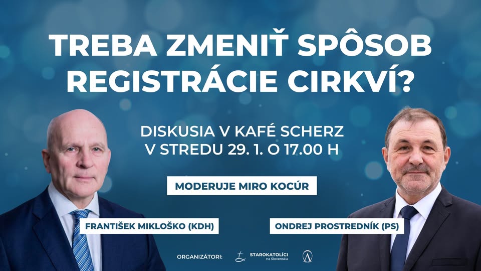 Treba zmeniť spôsob registrácie cirkví? x Diskusia v Kafé Scherz