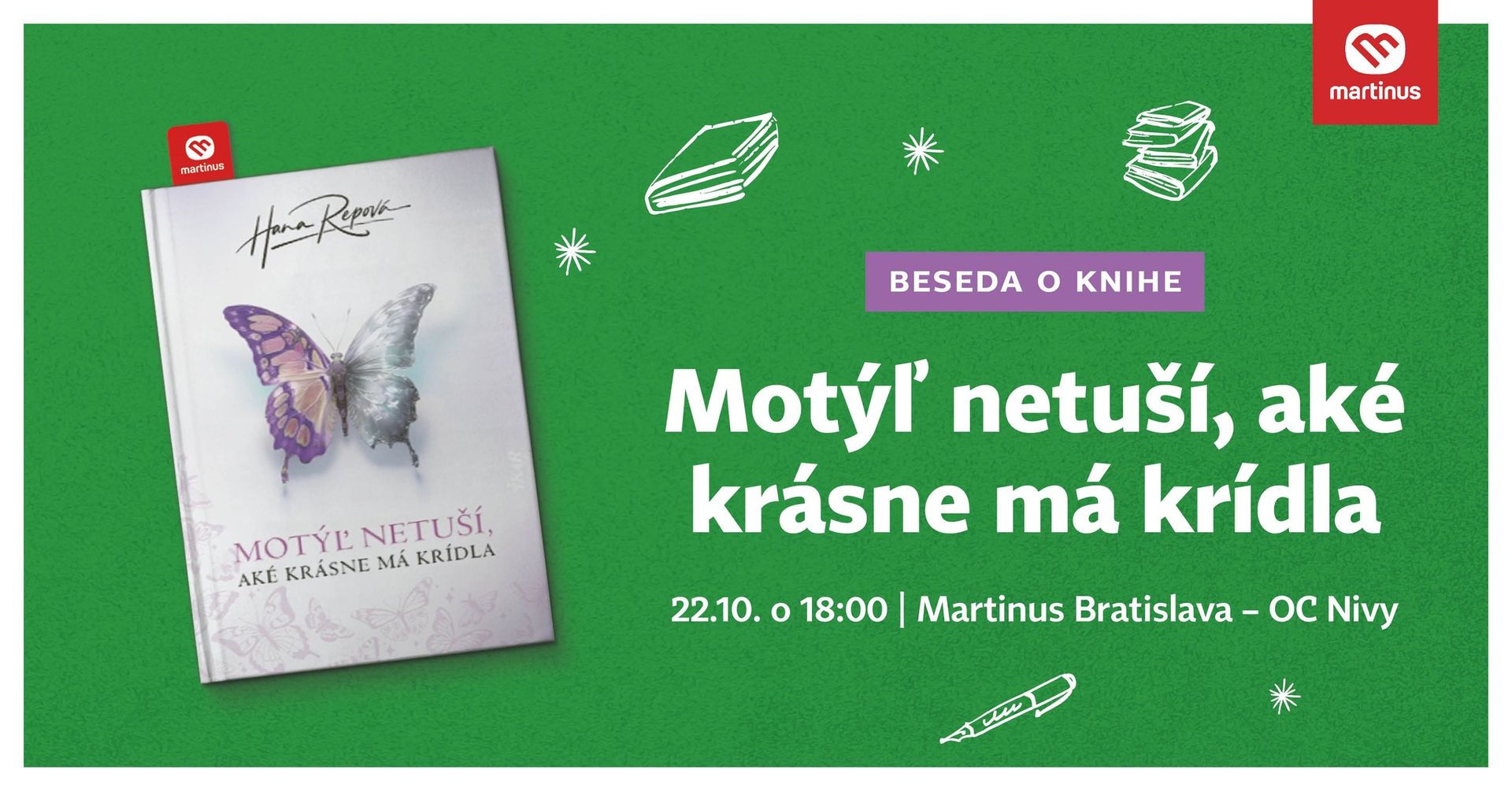 Motýľ netuší, aké krásne má krídla