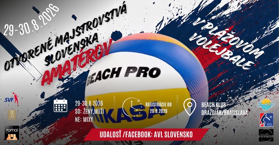 AVL- Otvorené Majstrovstvá Slovenska v plážovom volejbale Amatérov