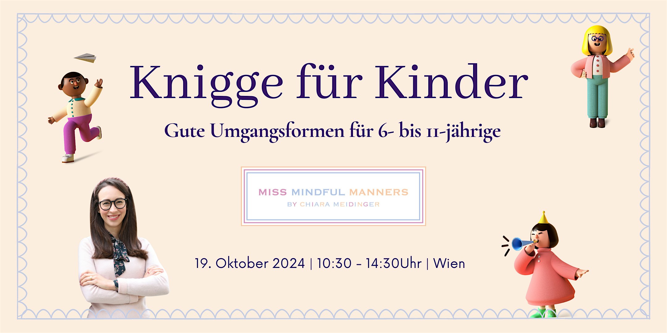 Knigge Kurs für Kinder mit Miss Mindful Manners | 19.10.2024  | Wien