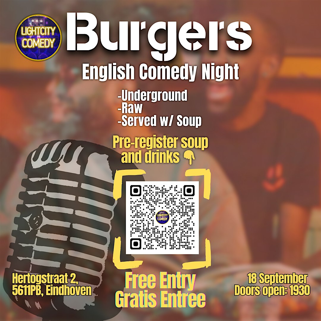 Burgers English Comedy Nights w/ Soup