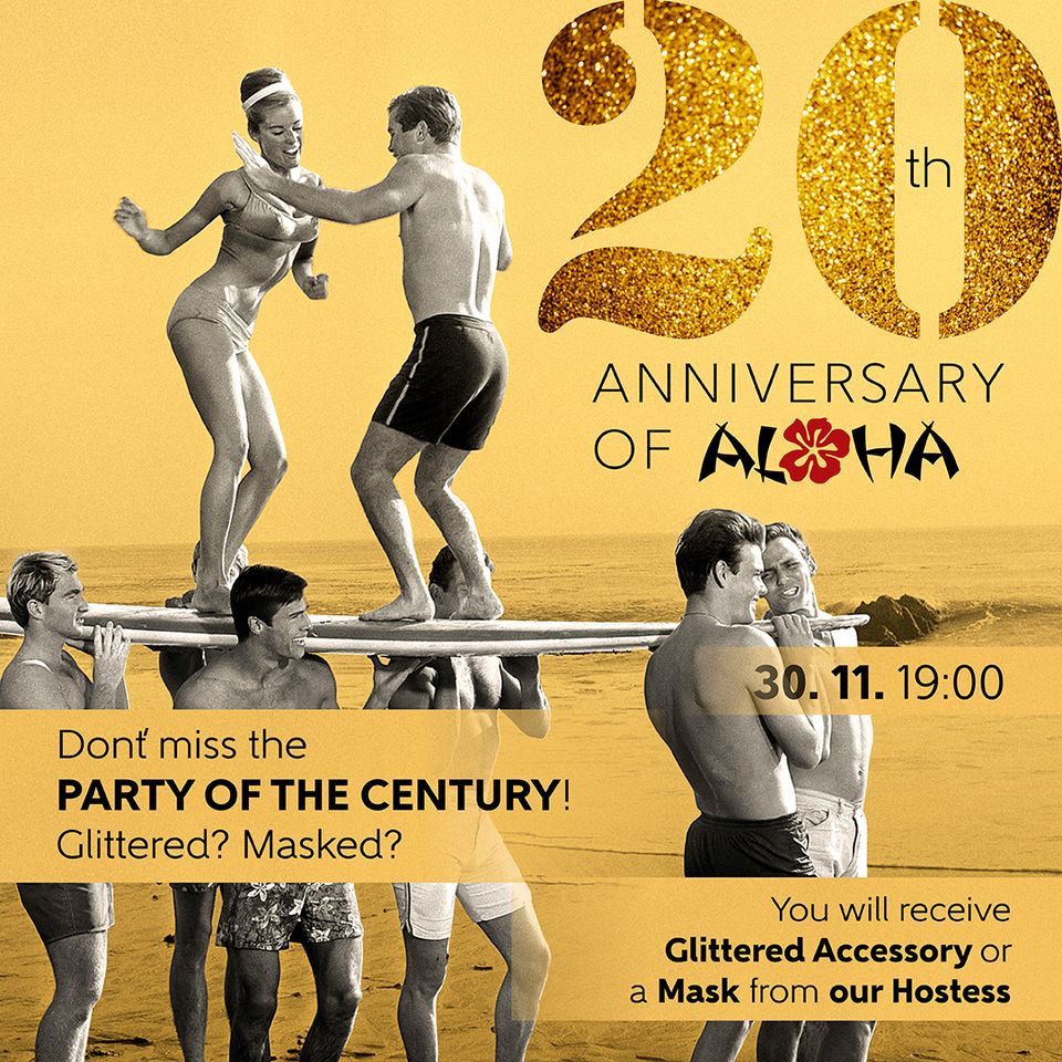 ALOHA slaví 20. NAROZENINY