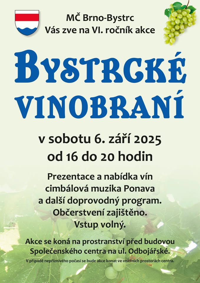 BYSTRCKÉ VINOBRANÍ