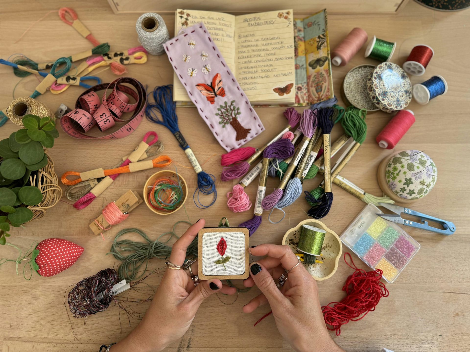 Vulva Flower Embroidery Workshop in Berlin