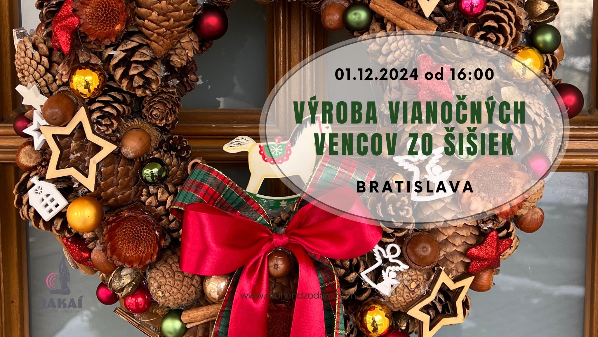 Tvorivé dieľne - Výroba vianočných vencov zo šišiek