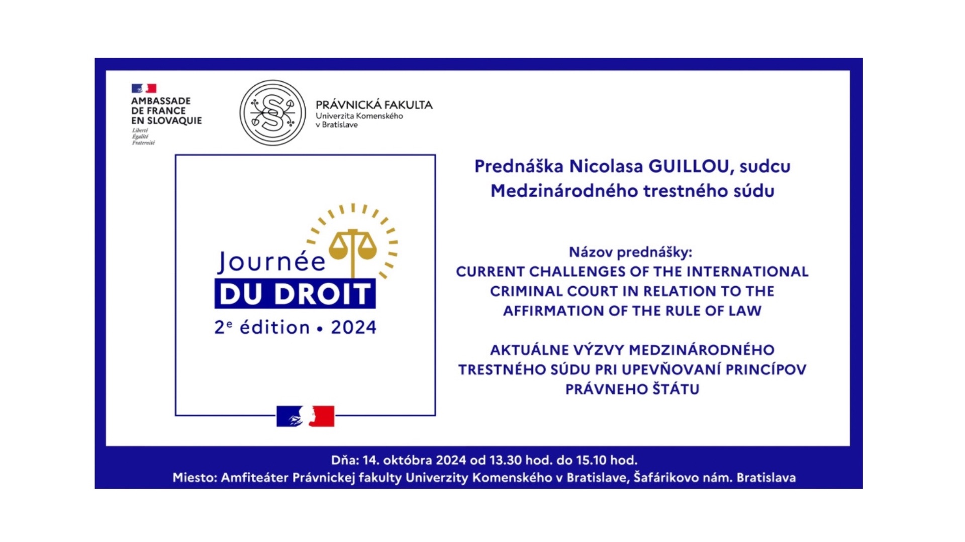 Deň práva / Journée du droit