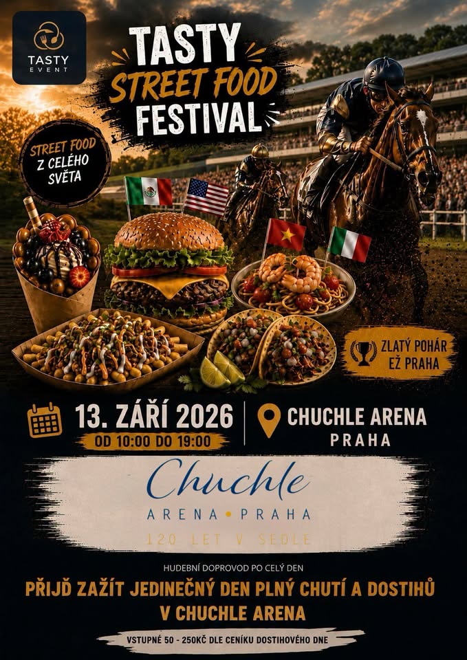 Chuchle Arena TASTY STREET FOOD FESTIVAL a 20. ZLATÝ POHÁR EŽ PRAHA
