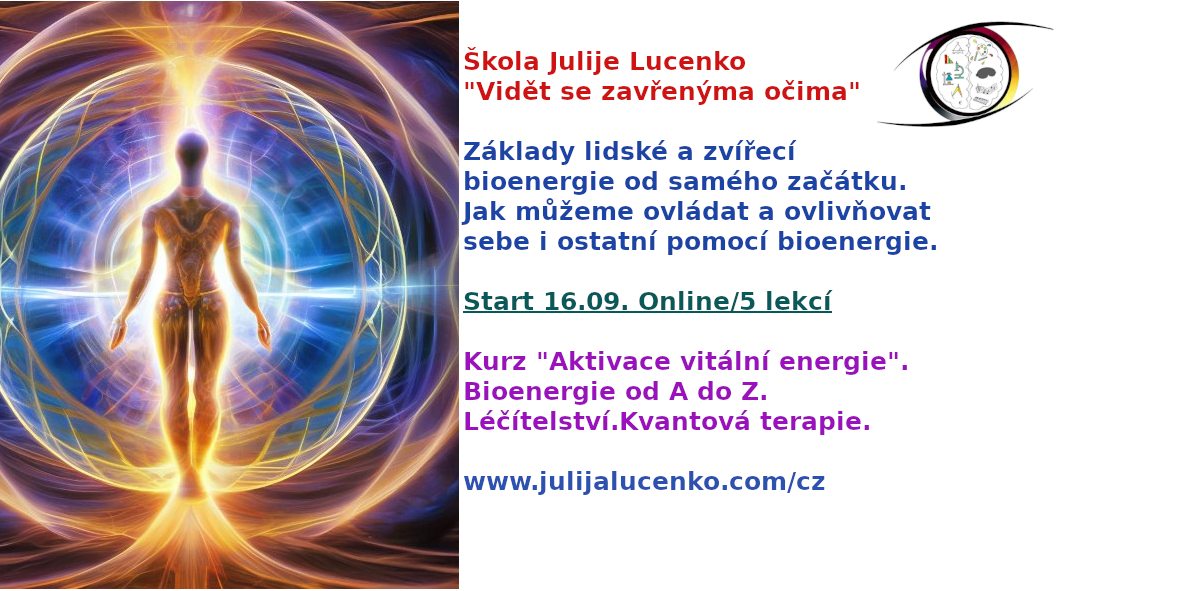 Základy lidské a zvířecí bioenergie.
