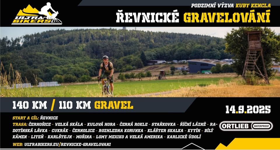 ŘEVNICKÉ GRAVELOVÁNÍ - 140km Výzva Poháru UB pro gravely