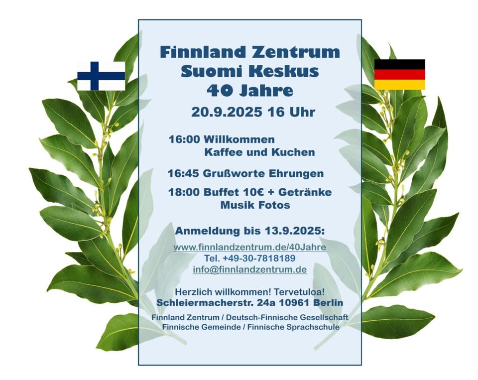 Suomi-Keskus 40 vuotta - Juhlat ja syyskauden avajaiset