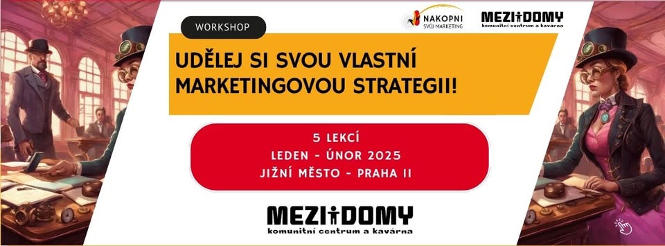 Workshop: Udělej si svou vlastní marketingovou strategii! KC Mezi Domy, Praha 11