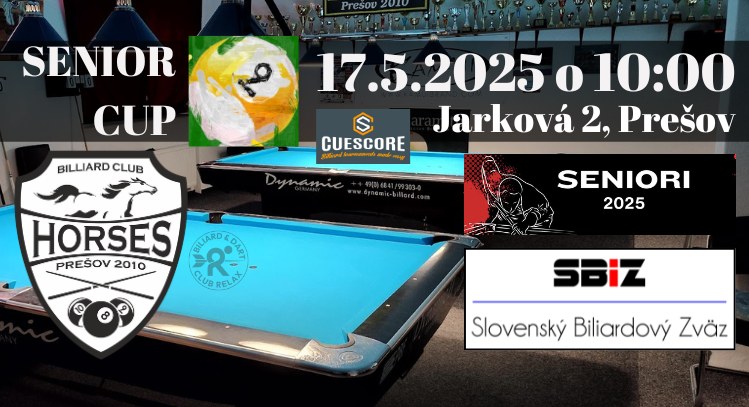 SENIOR CUP 3.KOLO – 17.5.2025 – BK HORSES PREŠOV