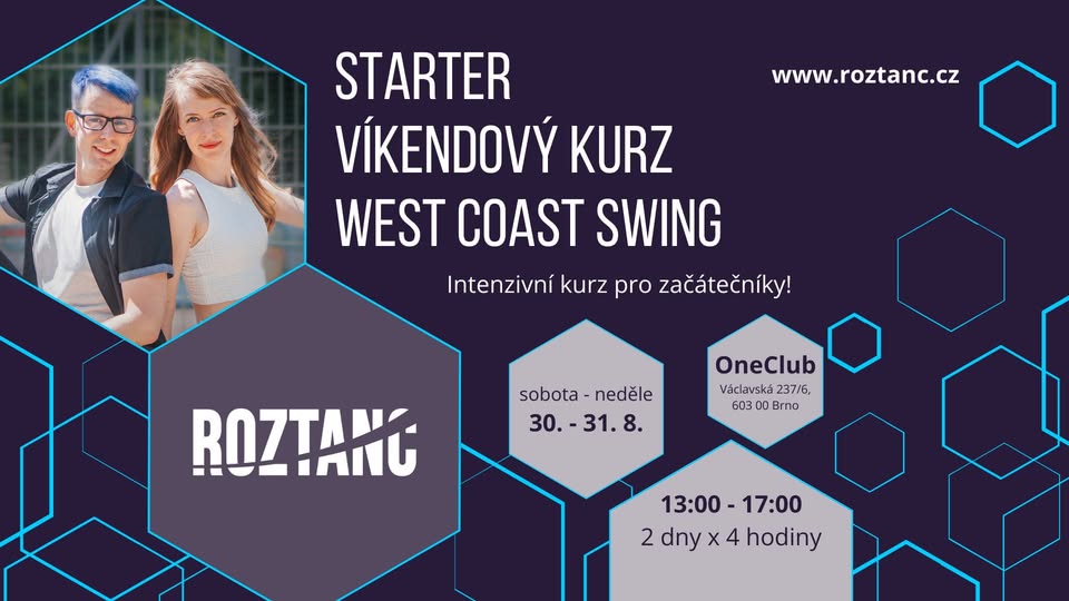 WEST COAST SWING | STARTER | víkendový kurz pro začátečníky