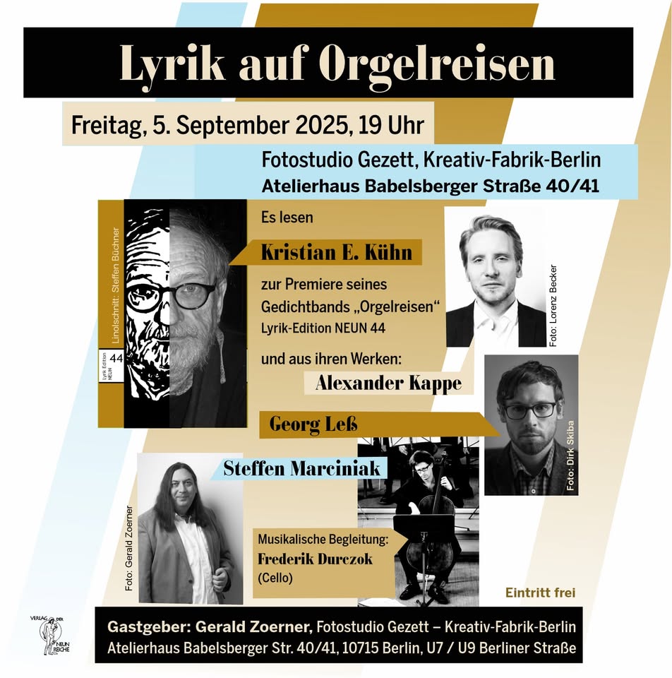 Auf Orgelreisen - mit Kristian Kühn, Alexander Kappe, Georg Leß, Steffen Marciniak