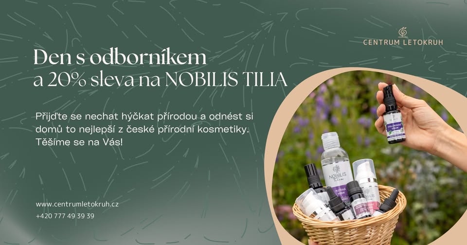🌸 Den s odborníkem a 20% sleva na Nobilis Tilia v Letokruhu ✨