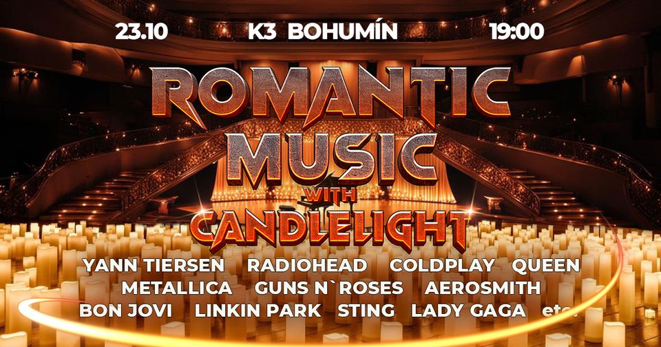 Romantic Music with candlelight