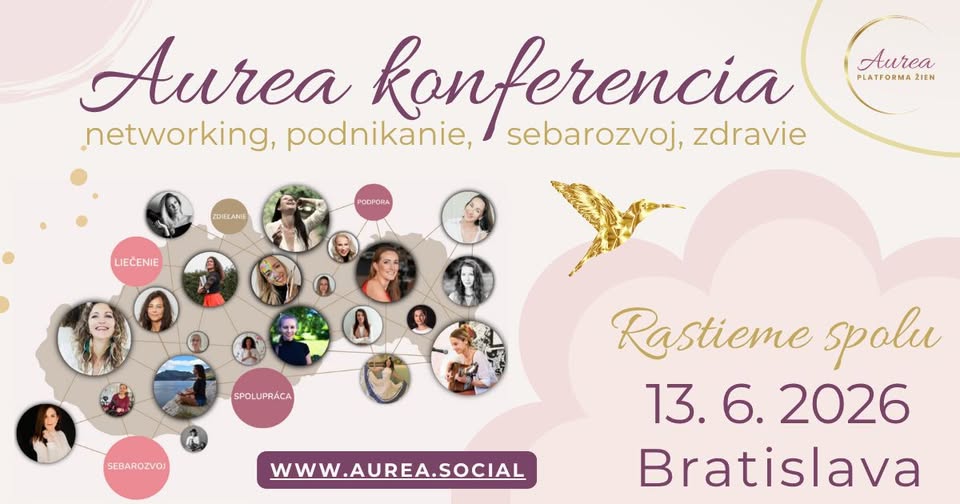 AUREA Konferencia 2026 - networking, podnikanie, sebarozvoj žien