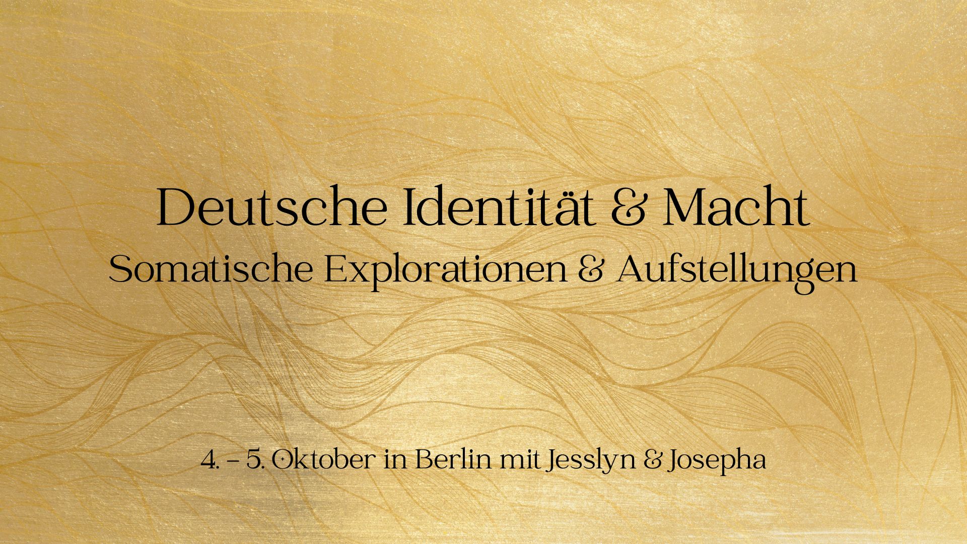 Deutsche Identität & Macht - Somatische Explorationen & Aufstellungen