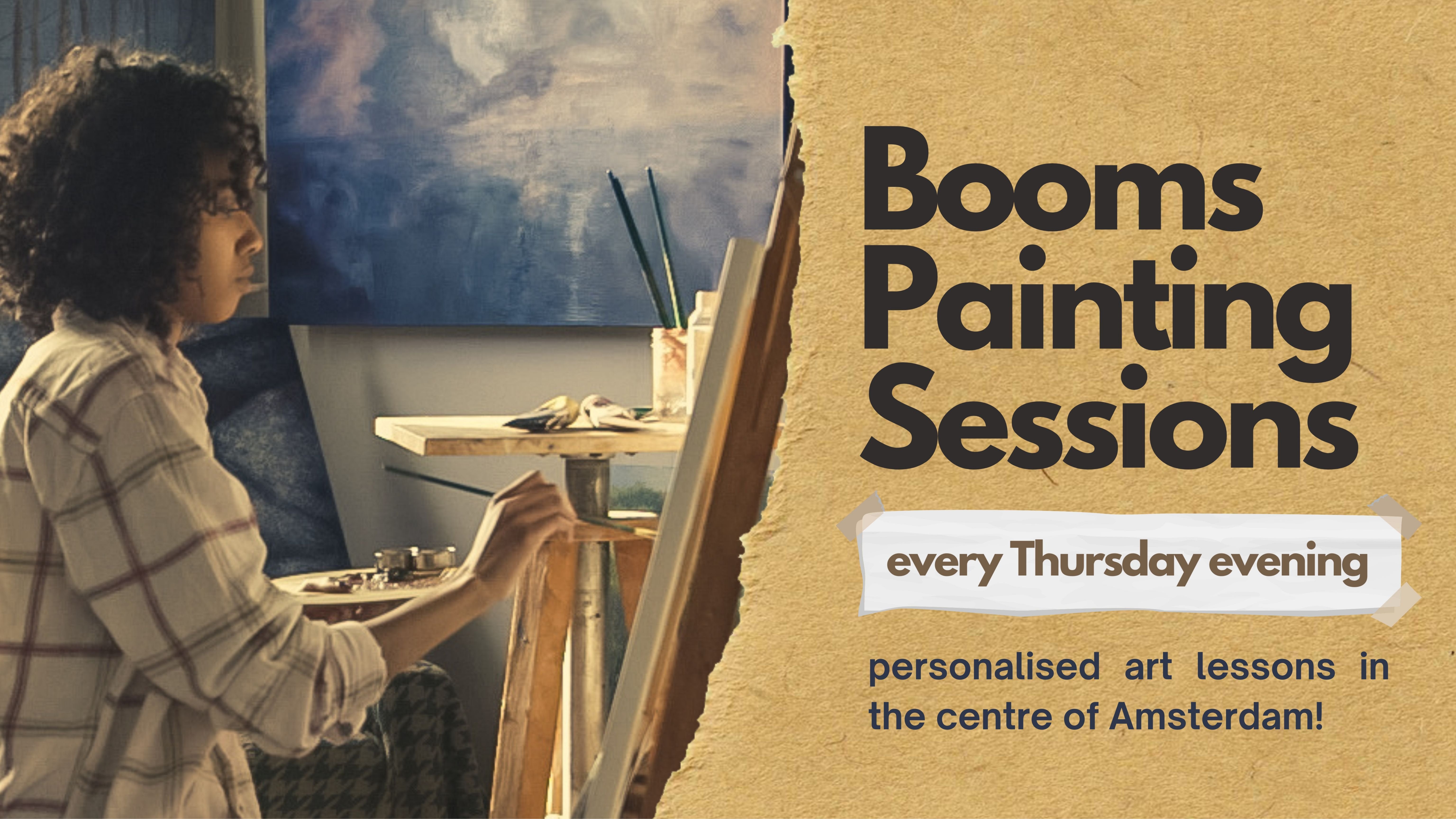 Trial Painting Class in the centre of Amsterdam (last 4 spots)