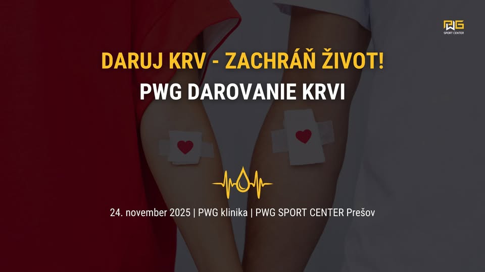 PWG Darovanie krvi: Daruj krv, zachráň život!