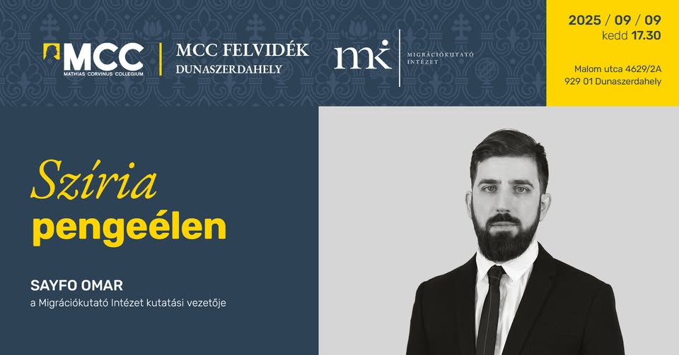 Szíria pengeélen - Sayfo Omar előadása Dunaszerdahelyen