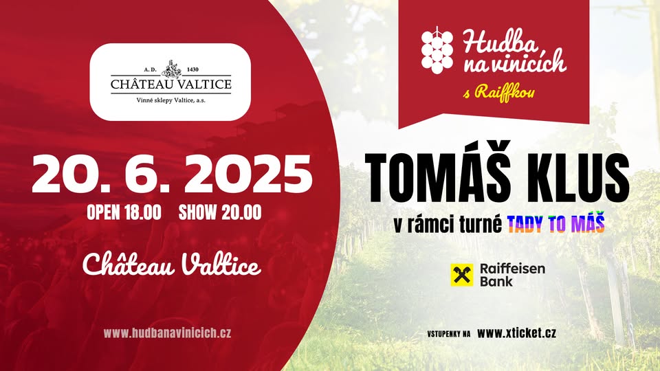 Tomáš Klus - CHÂTEAU VALTICE - 20. června