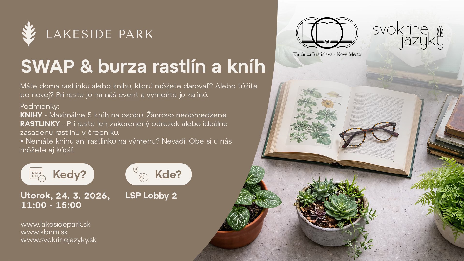 SWAP & burza rastlín a kníh