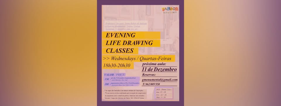 Evening Life Drawing Classes