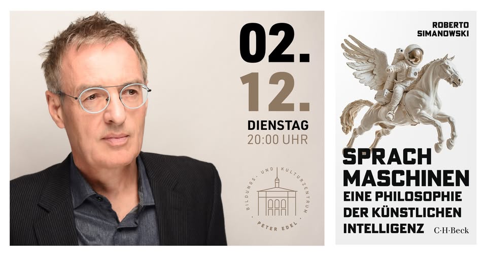 Die (un)heimliche Macht der KI. Wie bestimmt die KI unser Leben? ​Lesung mit Roberto Simanowski