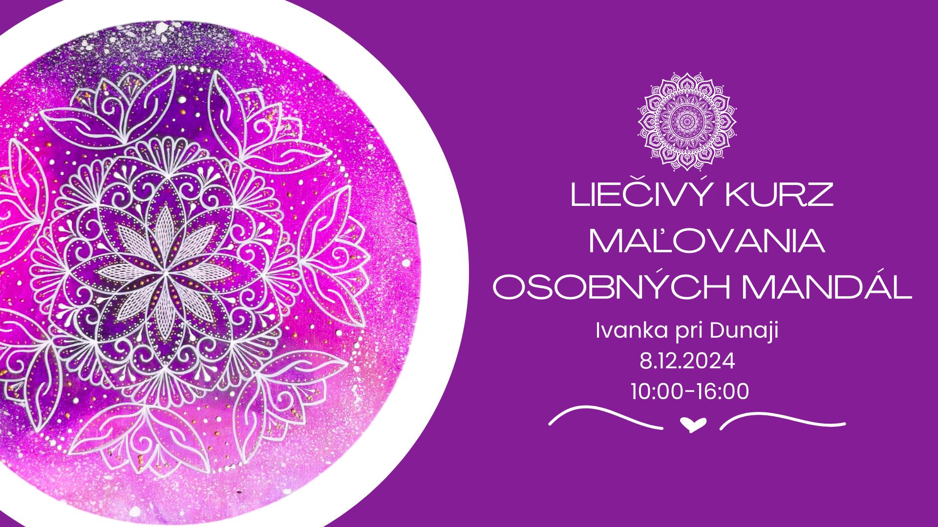 Liečivý kurz Maľovania Osobných Mandál