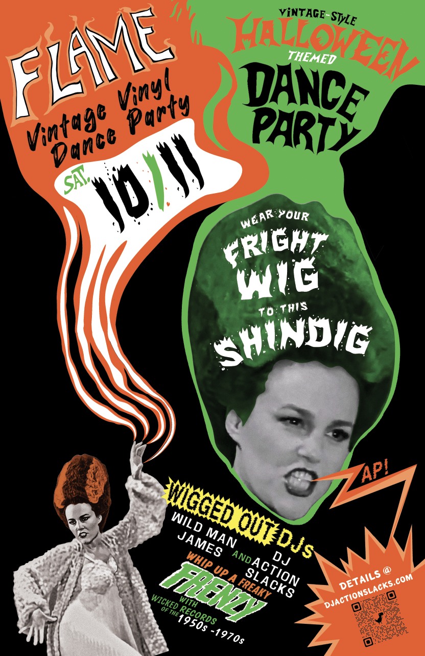 FLAME's Vintage Vinyl Halloween-Themed Dance Party!
