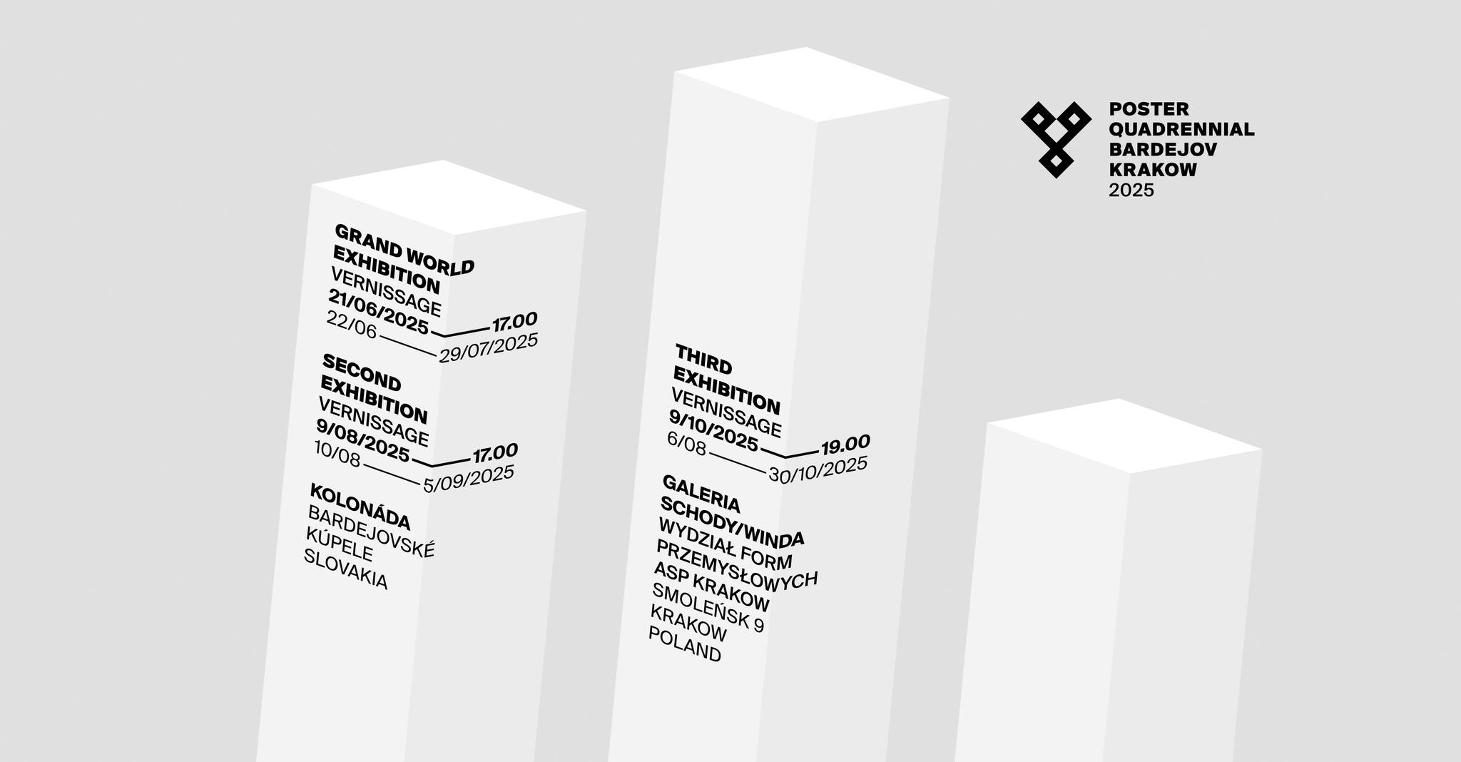 Poster Quadrennial Bardejov Krakow 2025 - Second exhibition