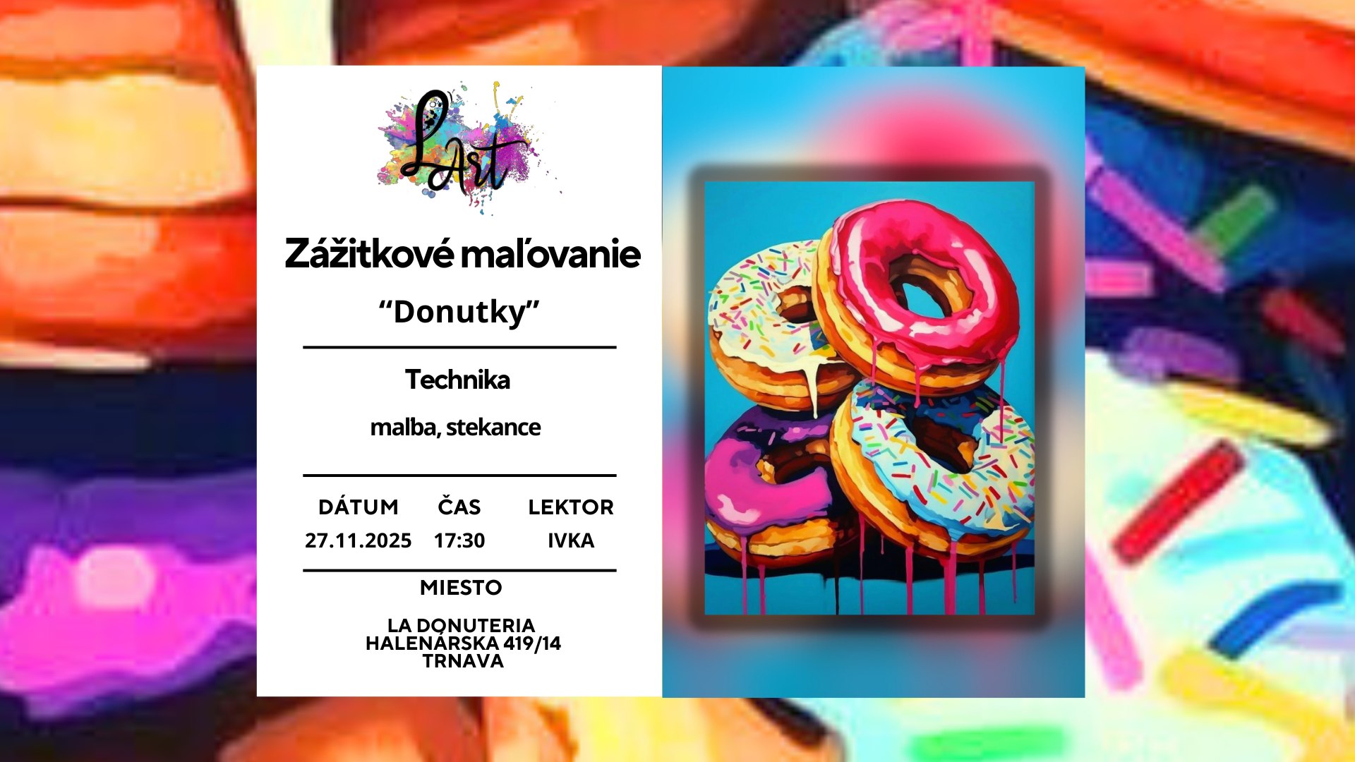 Zážitkové maľovanie - Donutky