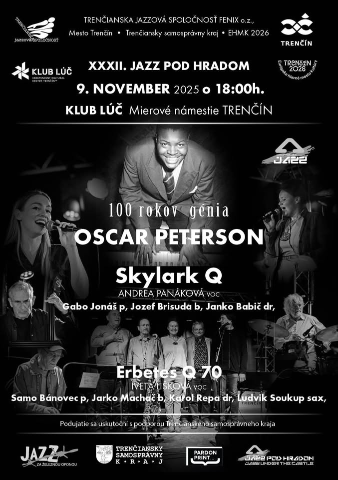 Jazz pod hradom XXXII.: 100 rokov génia Oscar Peterson