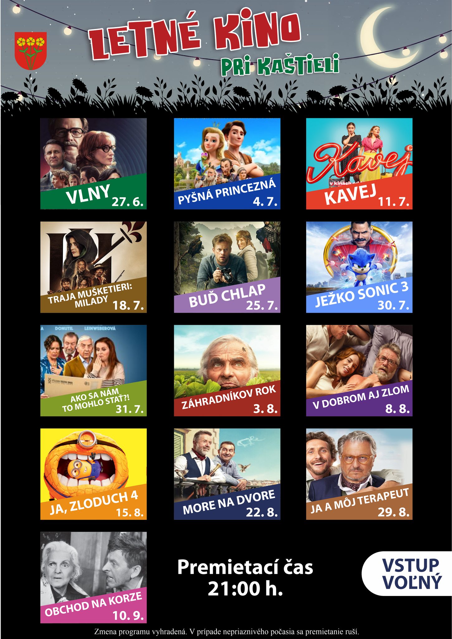 Summer cinema at the mansion