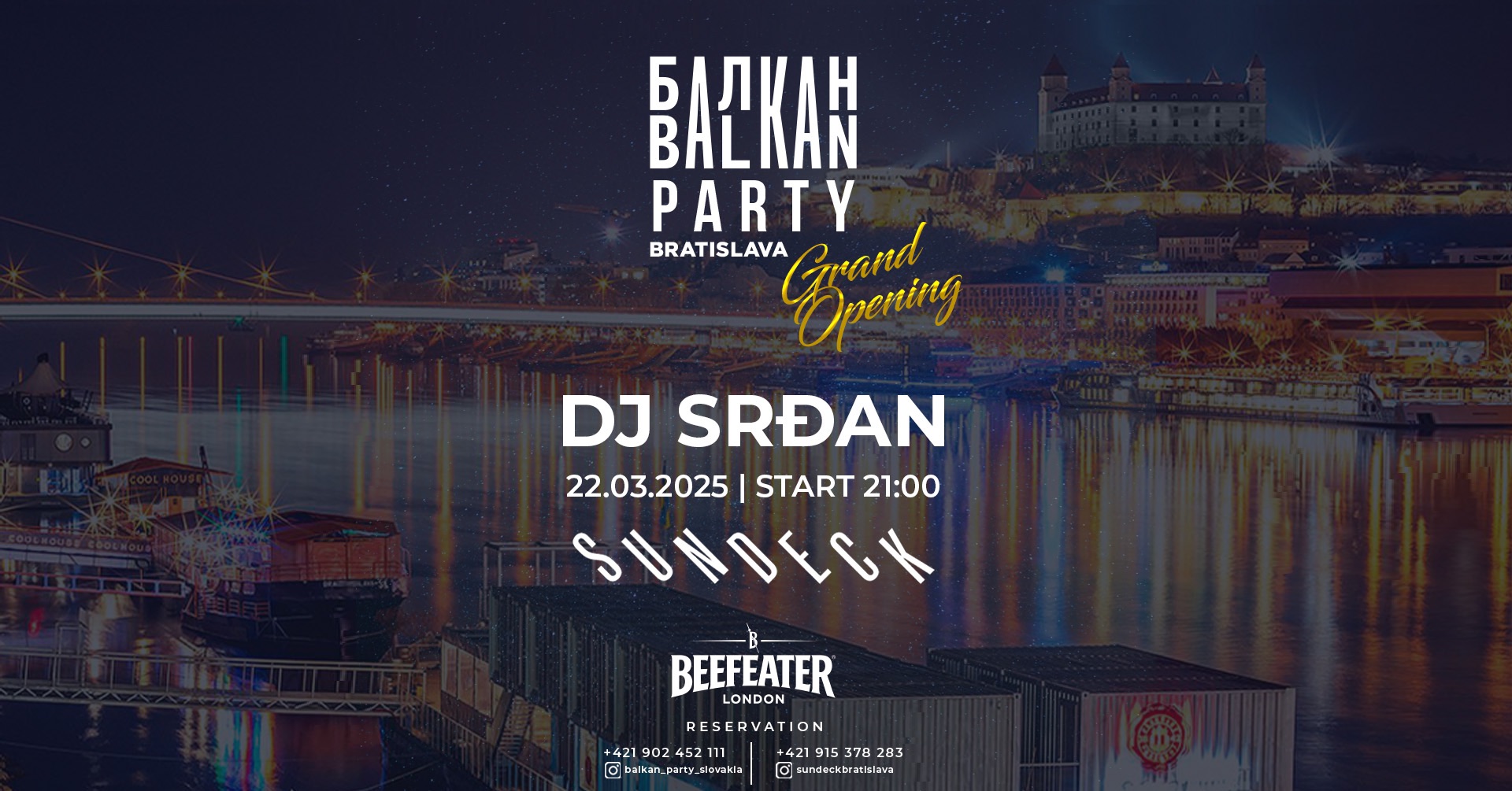 Balkan Party Bratislava | DJ SRĐAN | SPLAV SUNDECK