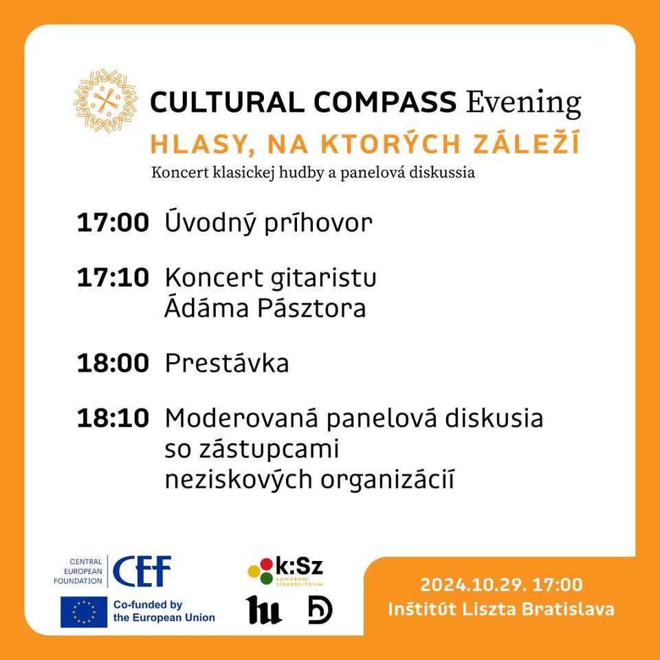 Hlasy, na ktorých záleží - koncert klasickej hudby a panelová diskusia
