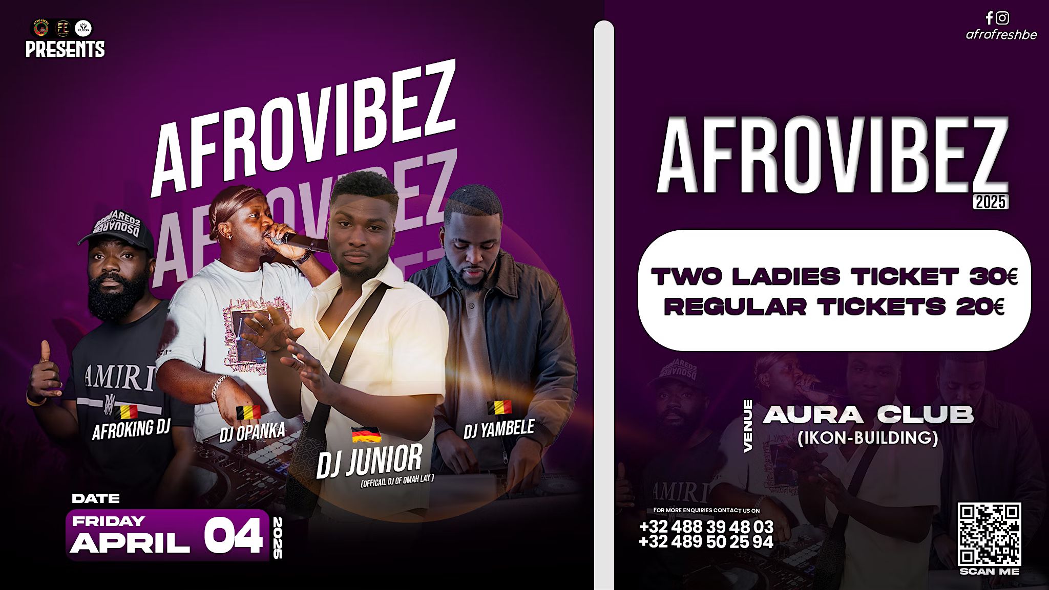 AFROVIBEZ @AURA CLUB (IKON -Antwerp)