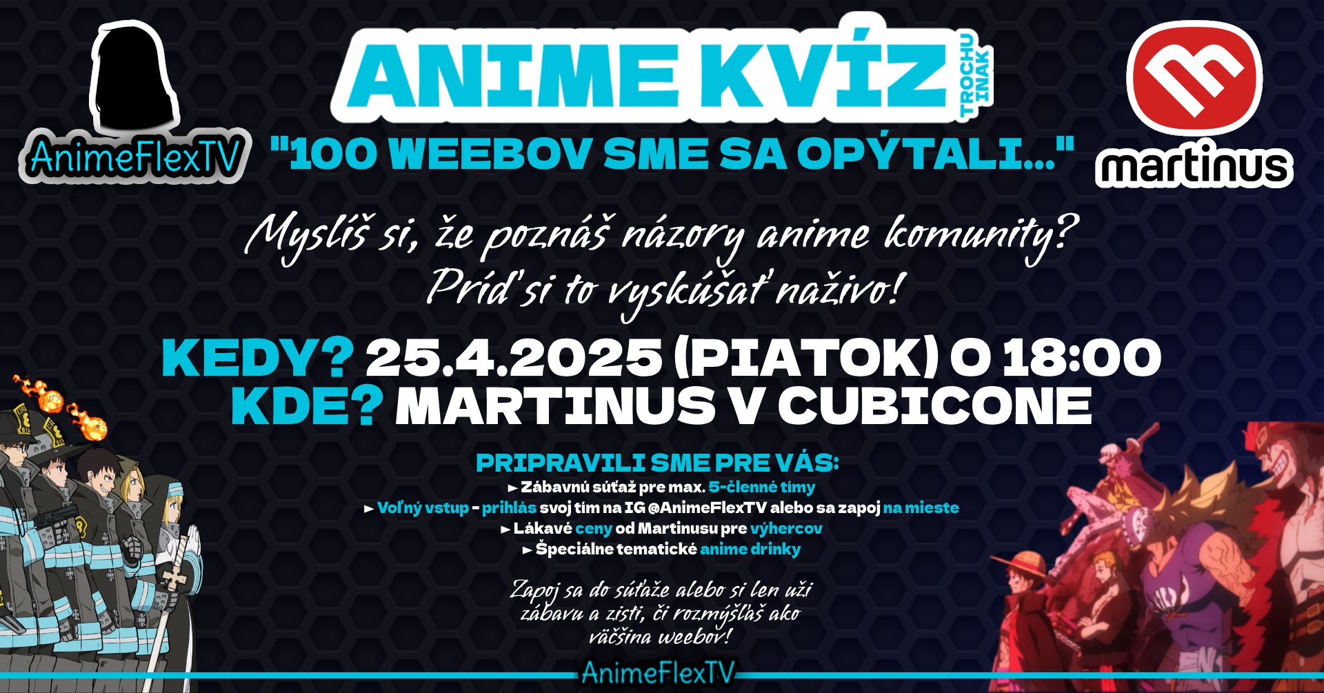 "100 Weebov Sme Sa Opýtali...!" ANIME KVÍZ (trochu inak)