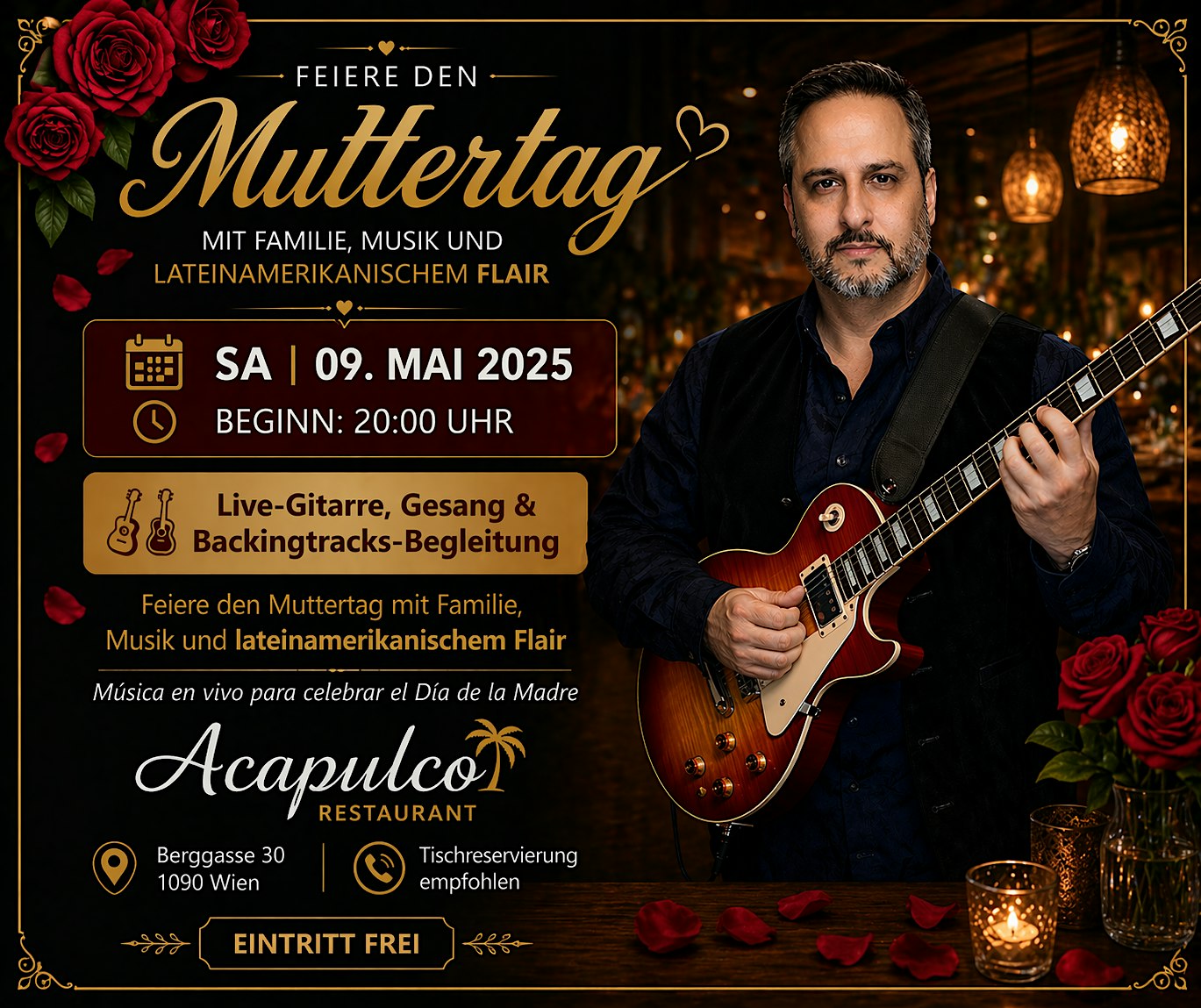 Muttertag Special – Latin Vibes Live  | Jean Carlos (Wien)