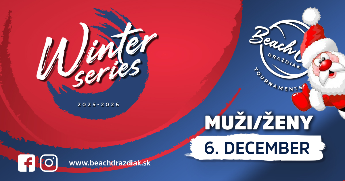 Beach Club Draždiak Winter Series 2025/26 - december muži/ženy