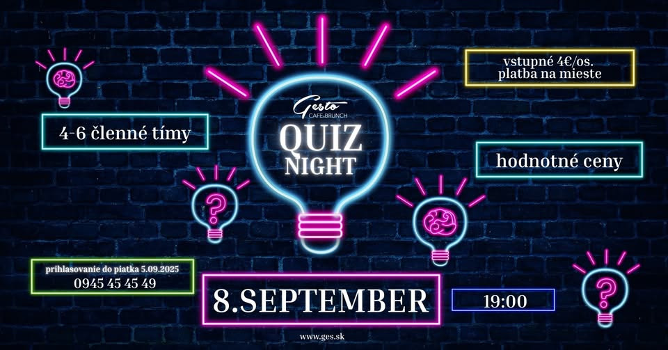 GESTO QUIZ NIGHT @GESTO cafe&brunch