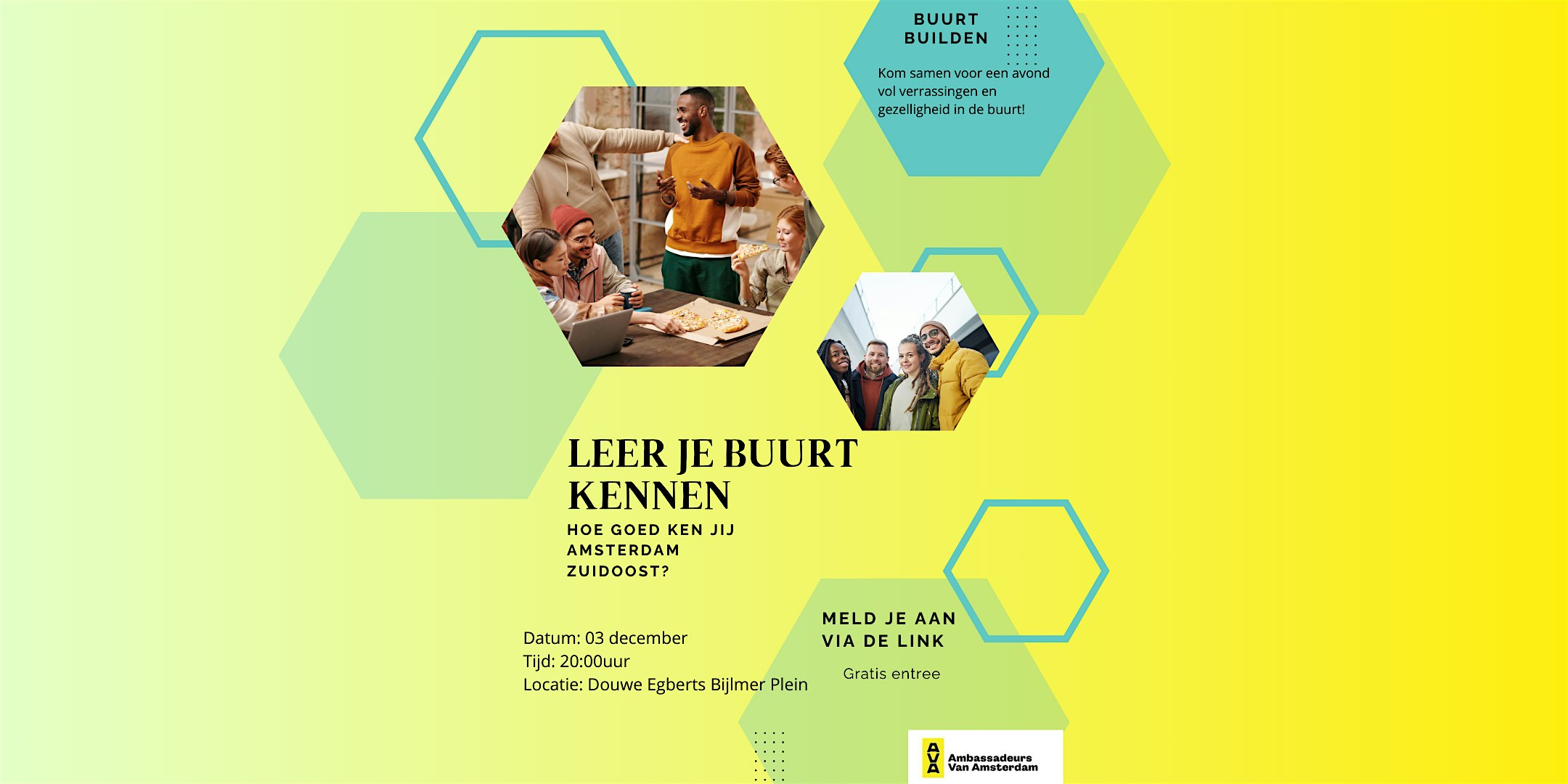 Ambassadeurs van Amsterdam presents: Leer je buurt kennen