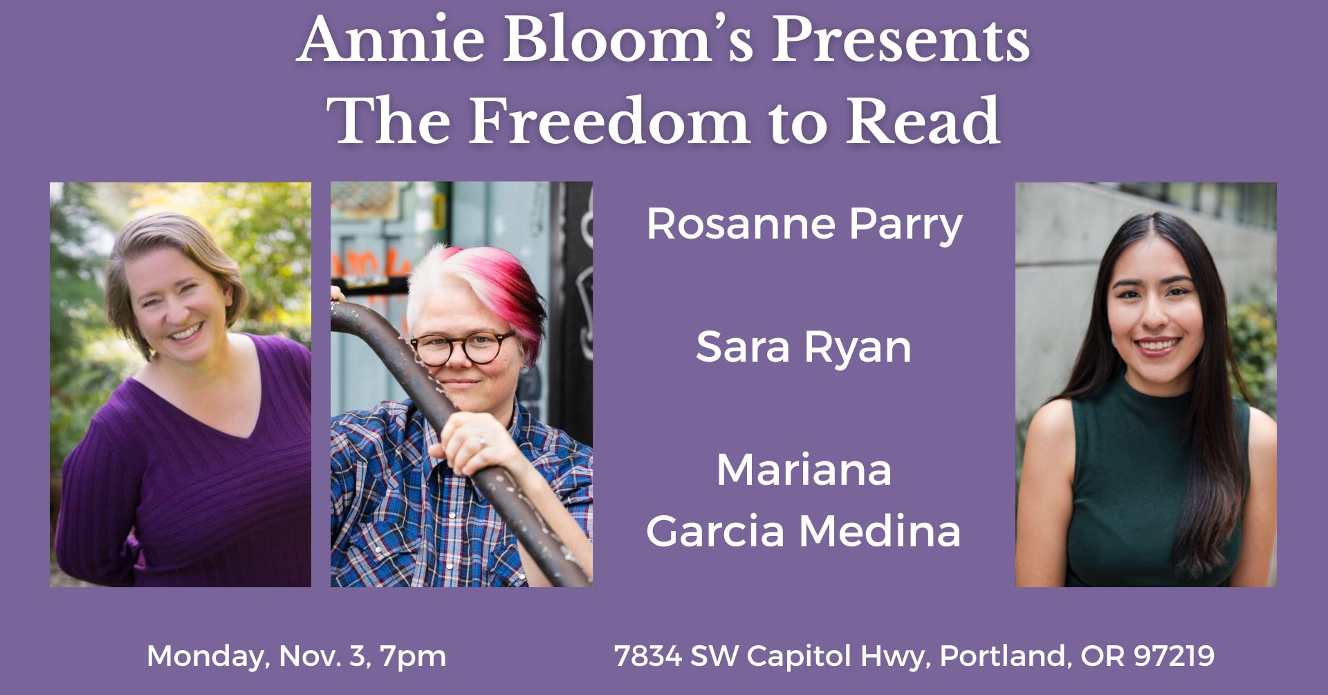 Rosanne Parry, Sara Ryan, Mariana Garcia Medina: The Freedom to Read