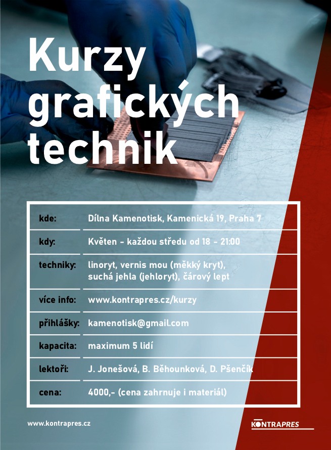 Kurzy grafických technik - KAMENOTISK