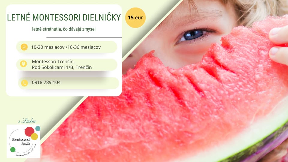 Jednorazové LETNÉ Montessori dielničky