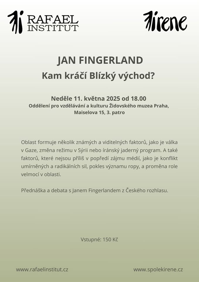Jan Fingerland - Kam kráčí Blízký východ?