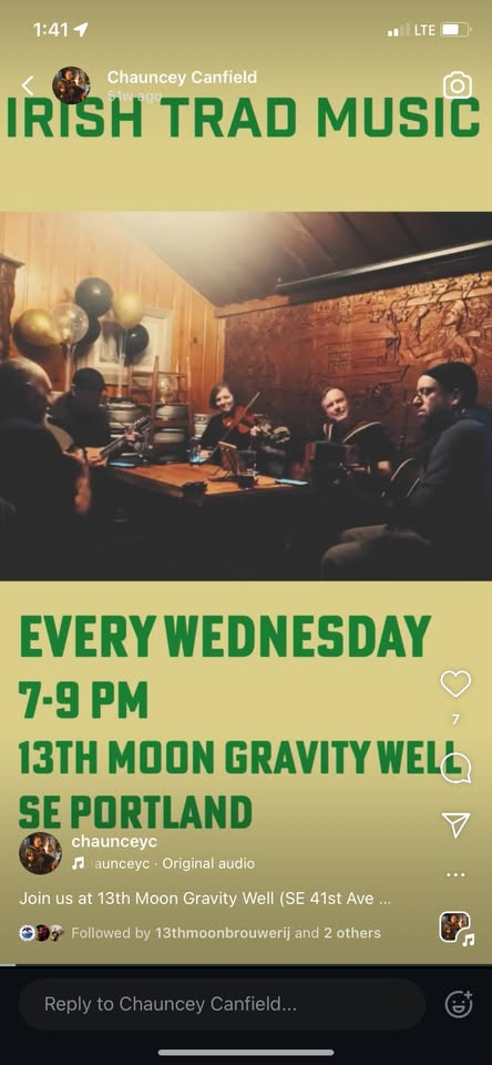 Irish Gig Night (Trad Irish Music)