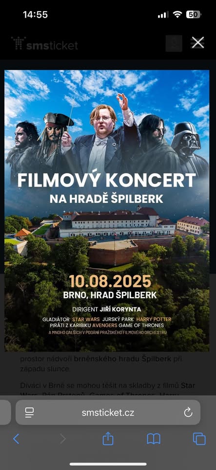 Koncert filmovej hudby na hrade špilberg