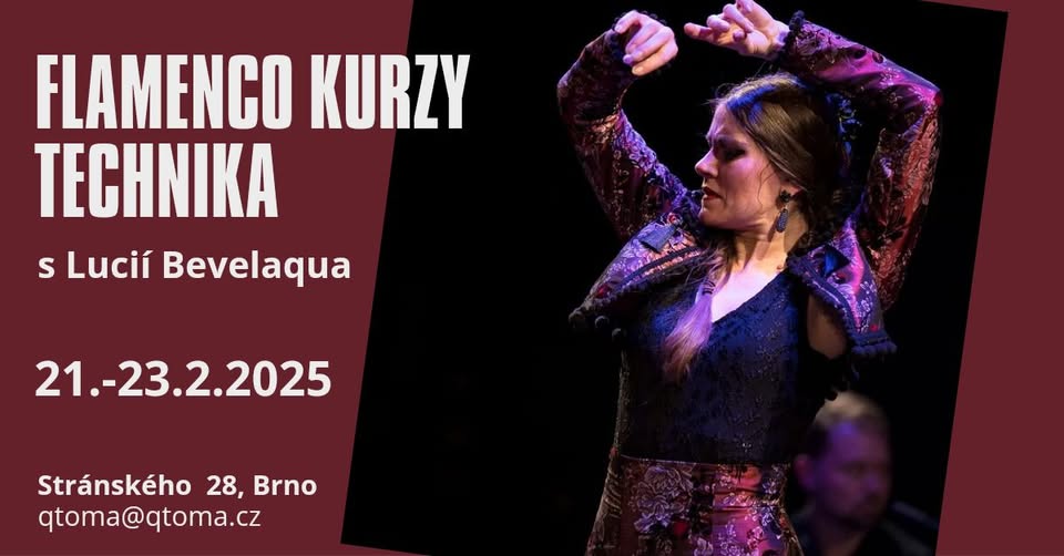 Flamenco seminář v Brně s Lucií Bevelaqua - 21.-23.2.2025